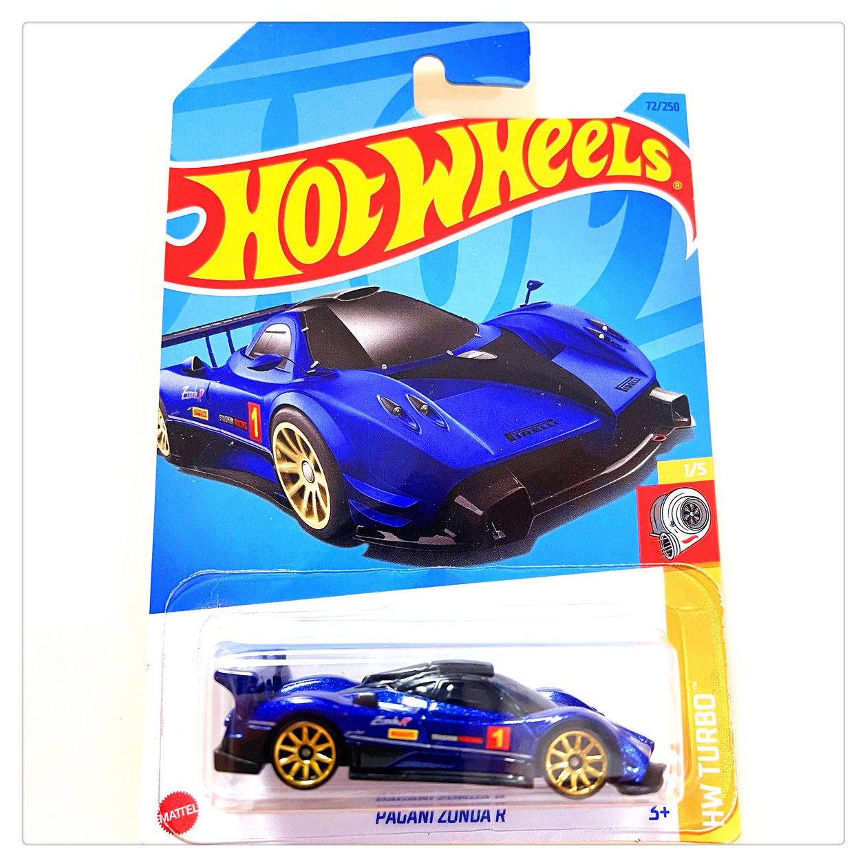HOTWHEELS 핫 휠 합금 소형 스포츠카 모델 2024JDHCN 배치 PAGANI PAGANI ZONDA R