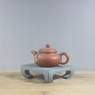 天然青石四方壶承底座整石雕刻干泡台茶盘玄关禅房办公室装饰摆件