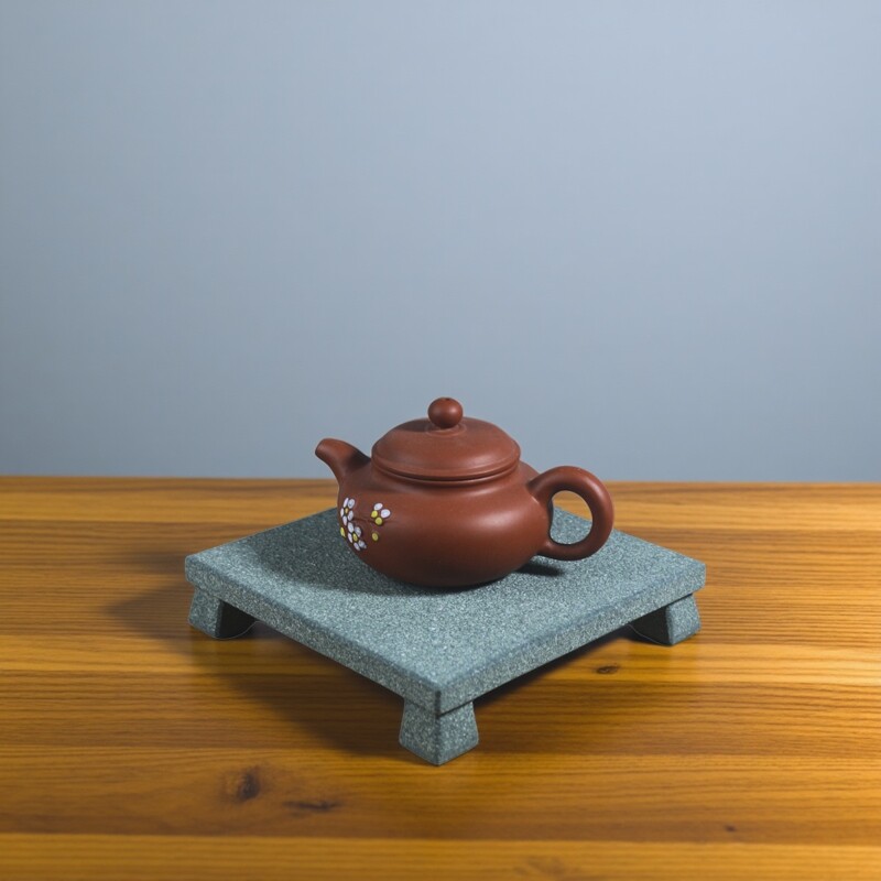 天然青石壶承底座整石雕刻干泡台茶盘玄关禅房办公室茶桌装饰摆件 - 实物图