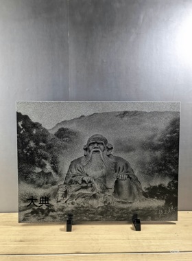 大典石影雕老君岩惠安传统手工艺纯手工雕刻家居装饰办公桌面摆件
