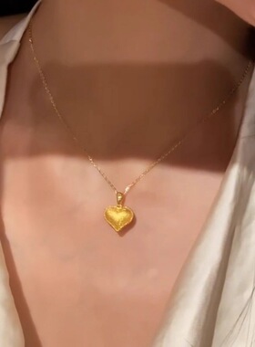 中古chic心形软糖吊坠项链女