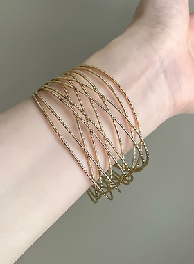 欧美复古风手镯女款小众设计手镯