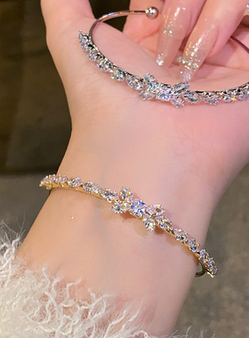 麦穗蝴蝶结手镯小众精致饰品手饰