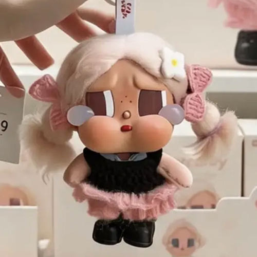 crybaby哭娃娃衣咕噜咕噜服装15cm度假钩织黑粉裙
