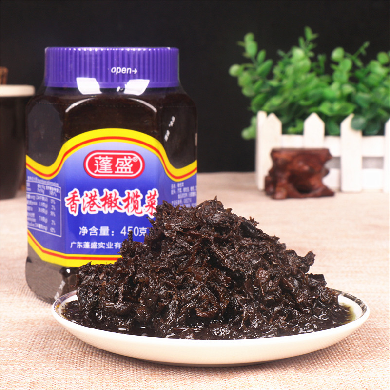 蓬盛香港橄榄菜450g 潮汕特产 佐餐开味下饭小菜酱菜配粥咸菜包邮