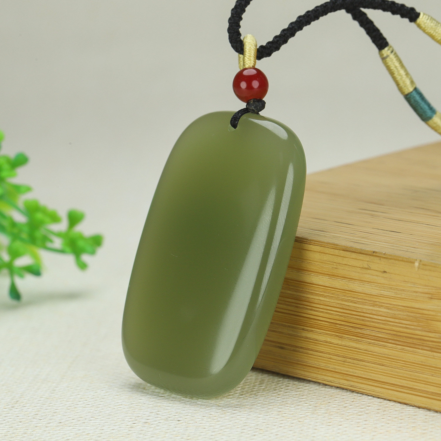 和田玉青白玉平安无事牌吊坠男女款新疆黄口料无字牌玉佩挂件玉坠