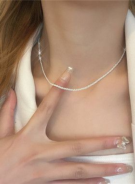 锁骨链2025年新款女波光粼粼项链小众设计感简约项链ins冷淡饰品
