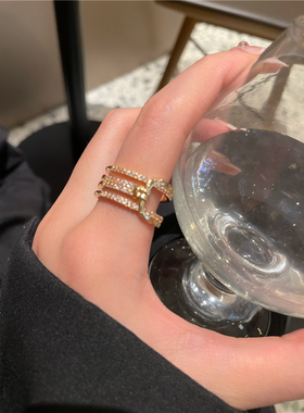 轻奢小众设计高级感食指戒指环