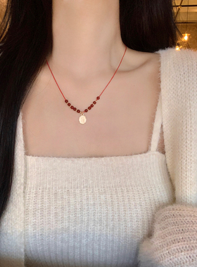 新中式可调节项链毛衣链