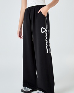 学生初中生运动裤女春夏薄款少女中学生卫裤休闲直筒高中生裤子