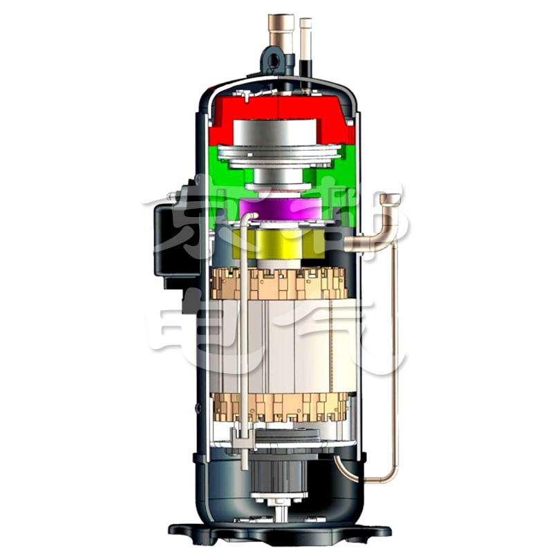 人气高压腔压缩机广州日立多联机热泵6定频三相220VE654DH-6-5B2G