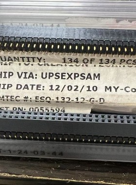 ESQ-132-12-G-D间距2.54mm原装双排64pin 抬升式插座板对板连接器