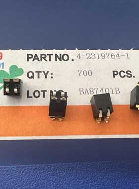 原装TE 4-2319764-1 4脚贴片DIP开关2.54mm间距电源开关 侧拨拨码