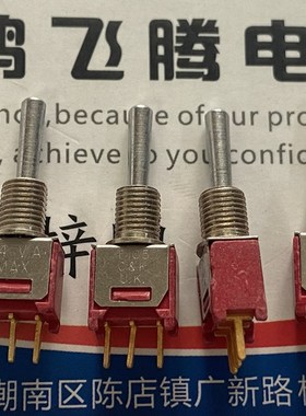 美国C&K T105微型钮子开关T105SHCBE 立式3脚3档双复位摇头拨动
