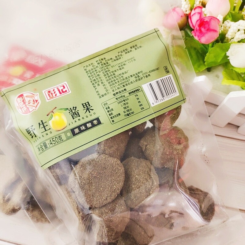 湖南特产浏阳彭记轩酱果450g原味辣味酸枣果脯1袋包邮