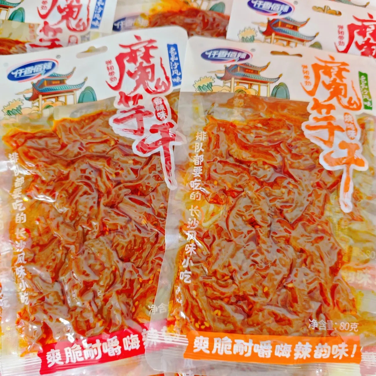 仟香佰辣魔芋干香辣烧烤味解馋