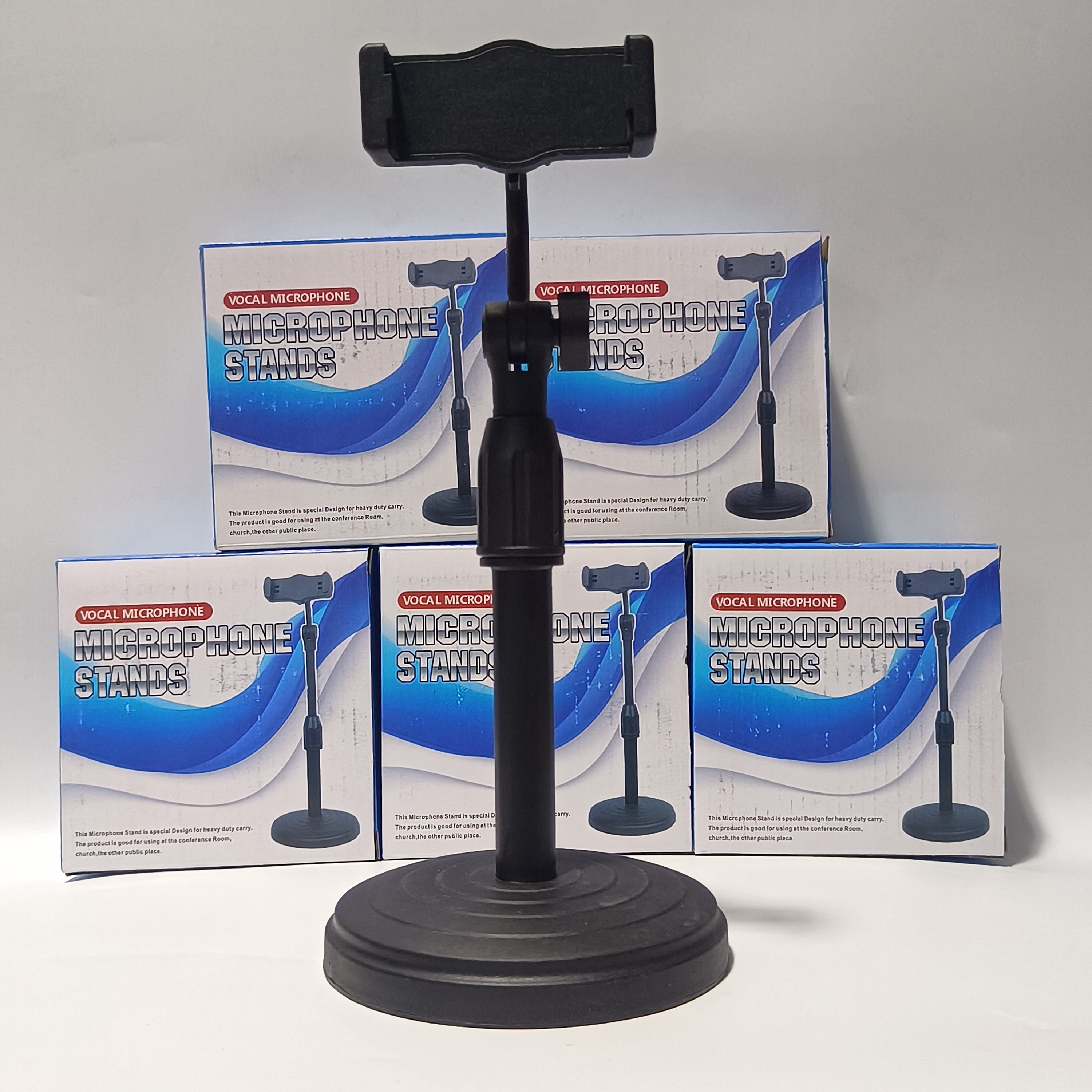 桌面升降直播手机支架