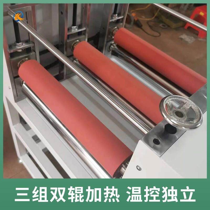 对动力双压机 3M胶合覆膜 温度A可调 镀铬辊 加热辊烫金热压辊