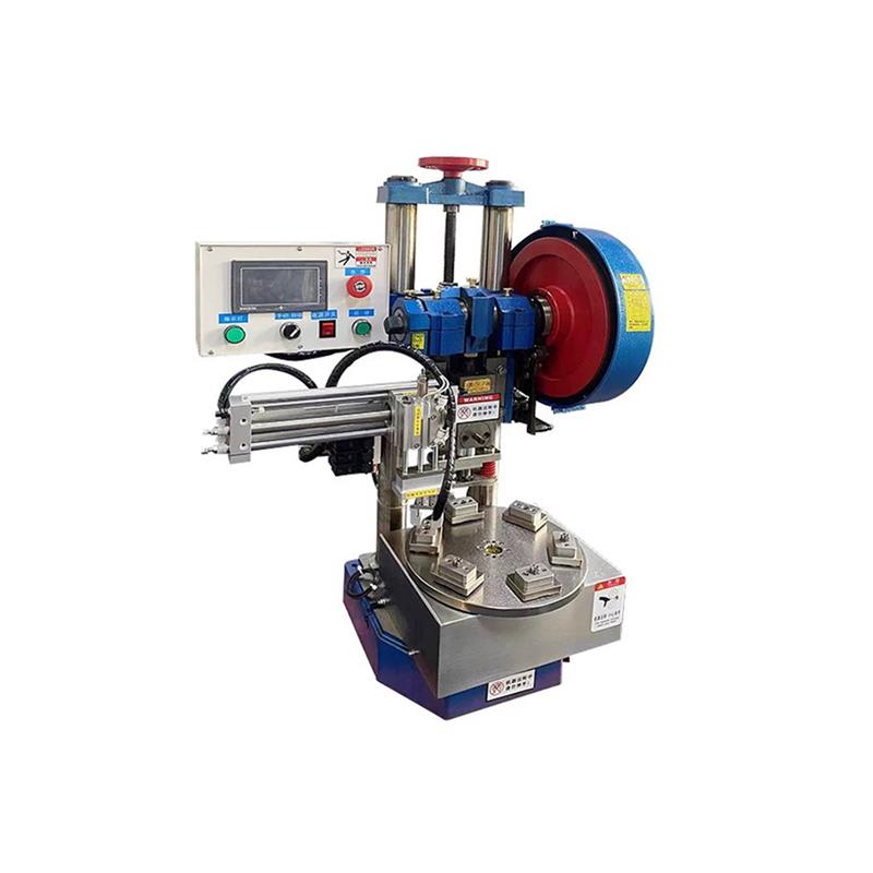 气动冲床压力机半自动转盘铆钉机机增压气液冲压机电动送料转盘机