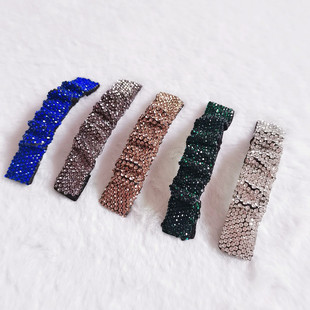 带钻水钻前额刘海一字侧边夹碎发夹子头饰头发卡子女bb夹后脑勺