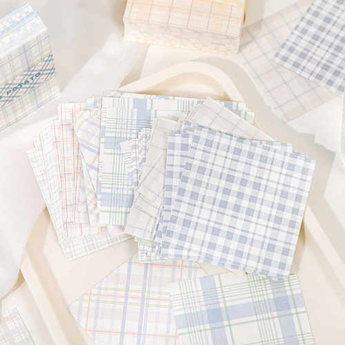 100张无粘性不重复盐系ins风分装