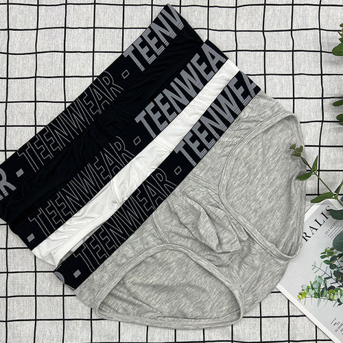 TEENWEAR轻薄modal篮球跑步运动迷彩单层宽松囊袋低腰三角内裤