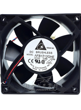 原装台达 AFB1212GHE -CF00 M电脑风扇 12cm 12V 3.24A DELTA风扇