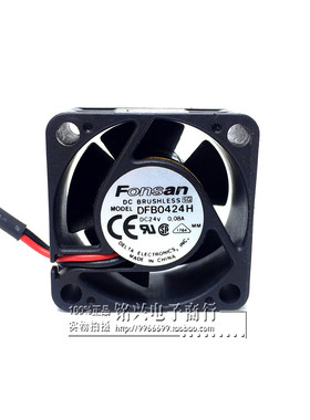 台达 FONSAN 4020 4CM DC24V 0.08A DFB0424H 变频工控机散热风扇