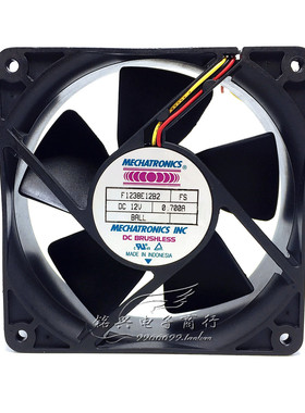 南韩 MECHATRONICS F1238E12B2 12V 0.700A 12CM 机箱 散热风扇