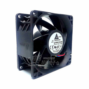 8038 12V 臺達 1.7A大風(fēng)量 4線服務(wù)器暴力風(fēng)扇8CM QFR0812UHE 原裝