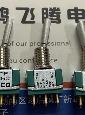 进口原装TE MTF106D/8-1437558-3 摇臂钮子开关3脚2档 3A250VA