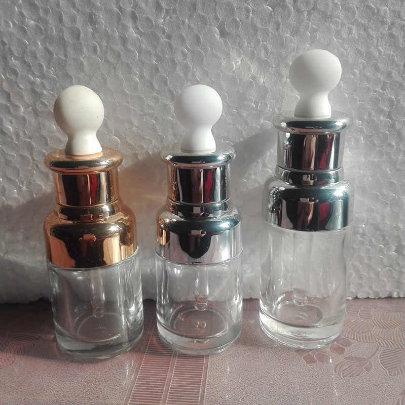 喷雾透明带分装瓶玻璃精油化妆水