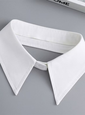 衬衫领假领子韩百搭时尚假领装饰衬衫领子单领子女假衣领黑白蓝色