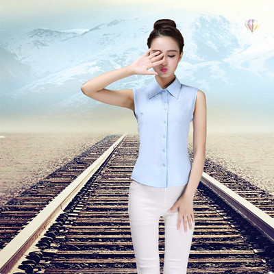 百搭风韩国天蓝色冬季假衣领