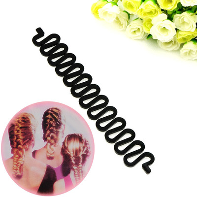 蜈蚣辫发造型工具黑色盘发器