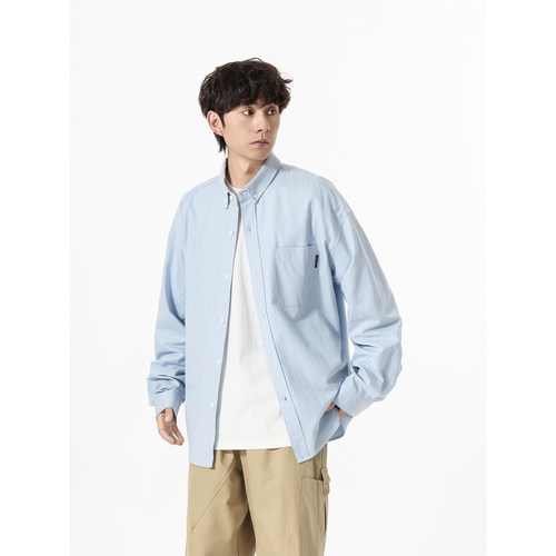 日系cityboy夏季新款长袖衬衫