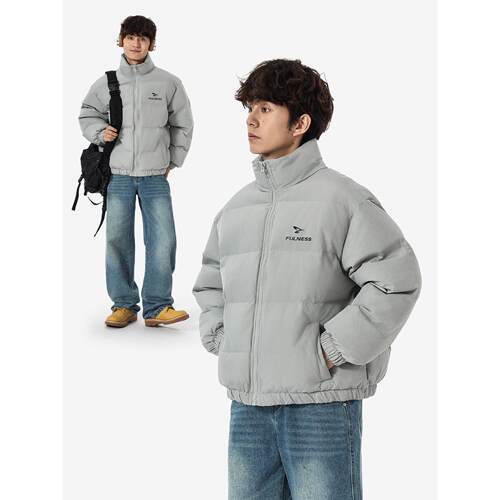 格雷系冬季保暖立领棉服