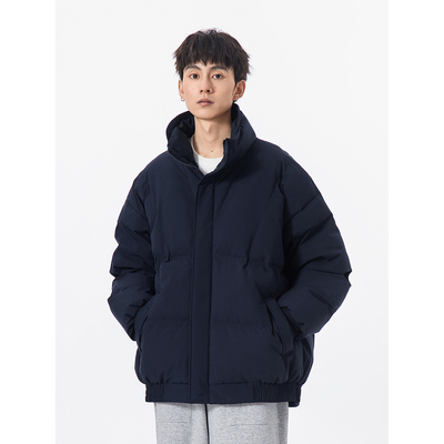 美式休闲冬季立领棉服面包服