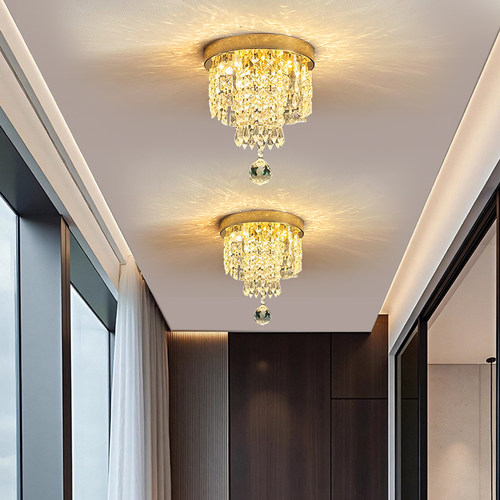 水晶吸顶灯现代简约过道灯