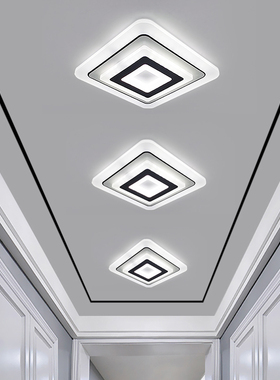 现代简约过道灯走廊灯嵌入式入户玄关门厅楼道阳台灯明装暗装网红