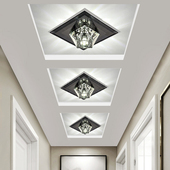 轻奢led水晶灯过道走廊灯玄关灯吊顶灯阳台灯入户门厅灯明装 暗装