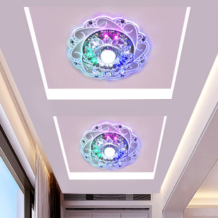 明暗装 现代简约led水晶过道灯走廊灯嵌入式 玄关灯阳台灯网红爆款