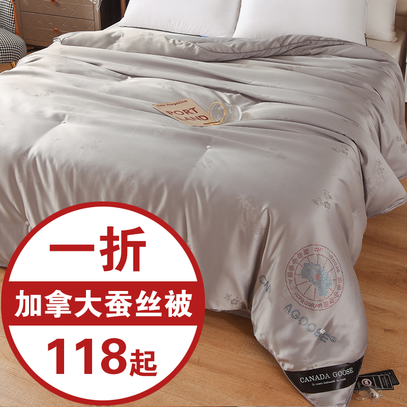 出口加拿大手工蚕丝被100桑蚕丝 全棉夏凉被春秋被子被芯冬被