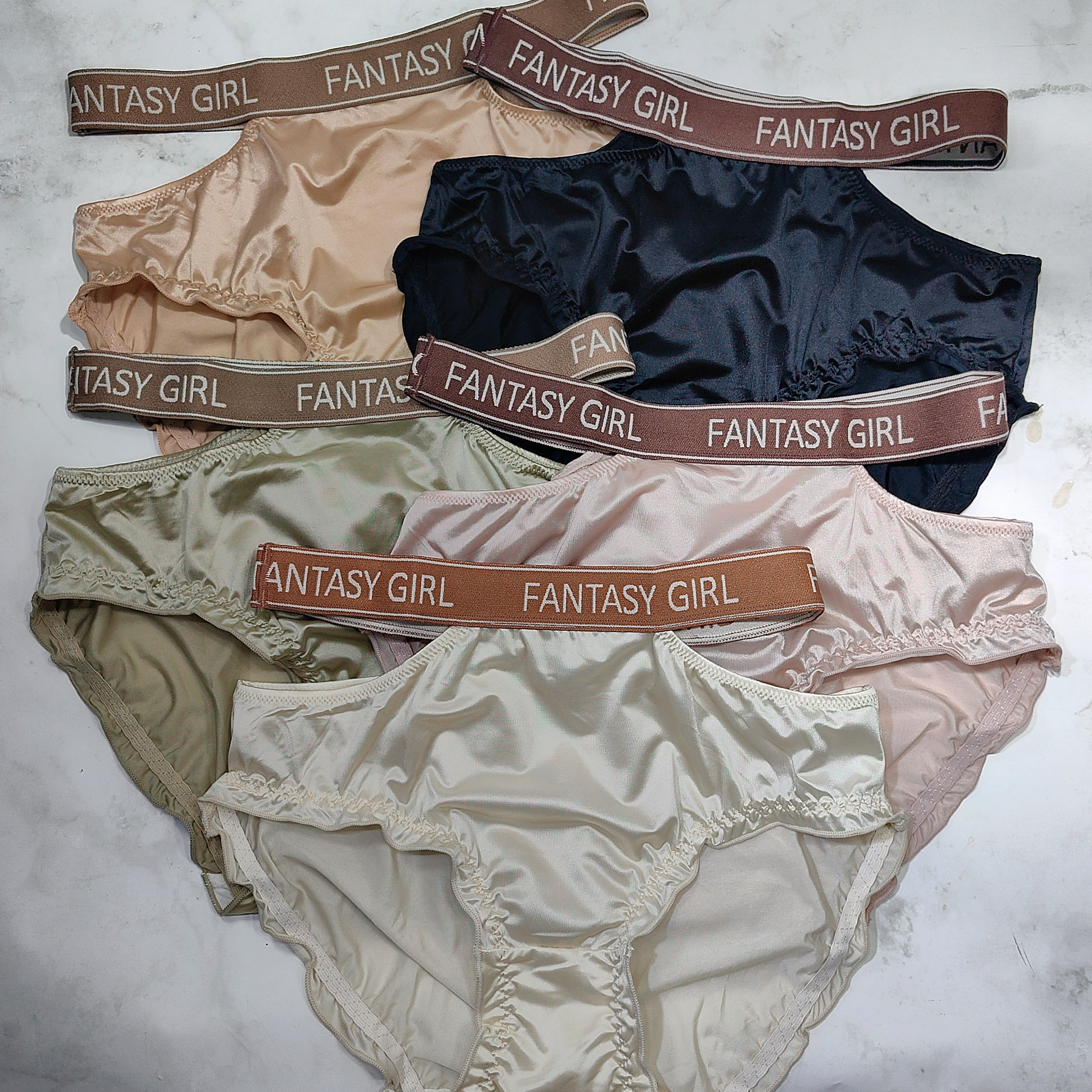 闹小姐新款丝绸缎面丝滑高叉系带性感柔软高弹包臀中腰木耳边内裤,女士内衣/男士内衣/家居服,女三角裤,淘宝优惠券,粉丝福利购,淘宝优惠卷