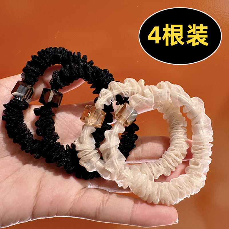 欧根纱橡皮筋简约小肠圈