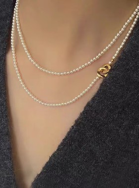 长款复古秋冬季毛衣链女轻奢小众