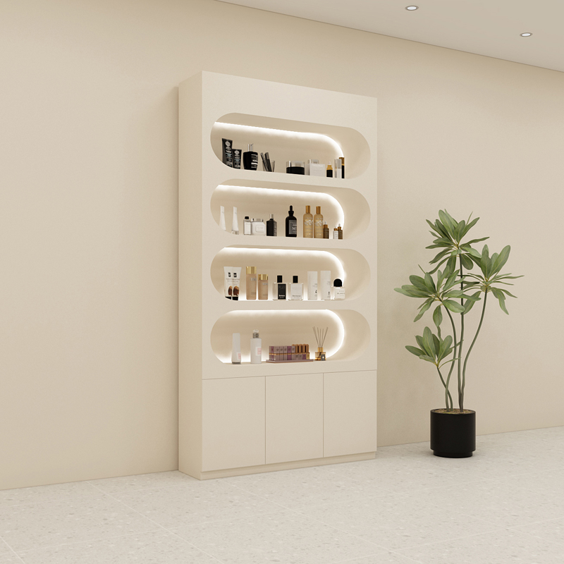 木匠者高端大气彩妆展示柜美容院产品美妆店化妆品护肤品专用柜子