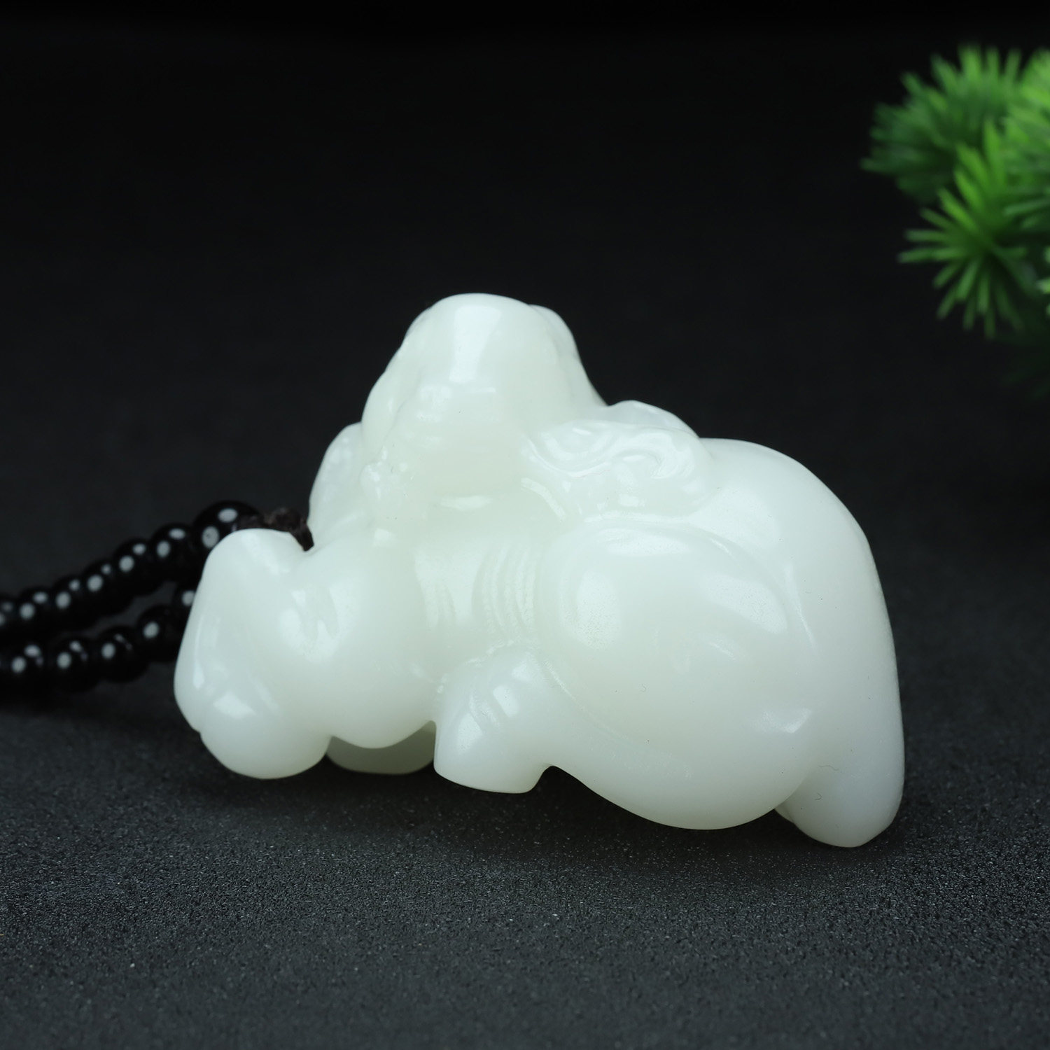 新疆和田玉如意羊手把件羊脂玉白玉洋洋得意把玩件原石生肖羊把件