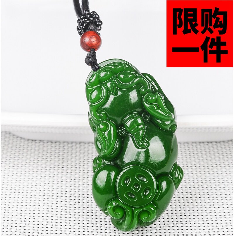 貔貅吊坠项链招财饰品新疆和田玉