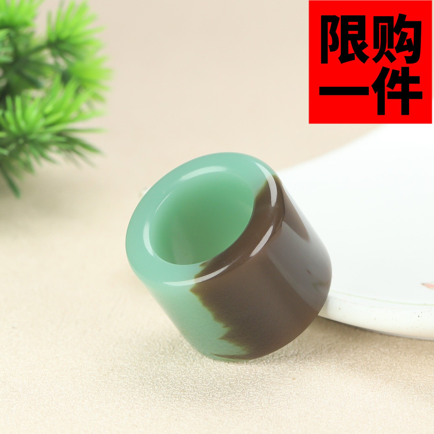 和田玉且末糖扳指戒指复古宫廷风大拇指指环天然玉石扳指文玩男款